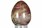 Colorful, Polished Petrified Wood Egg - Madagascar #318343-1